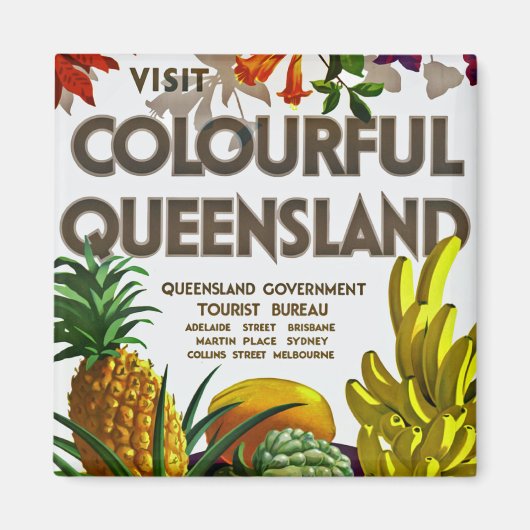 Bezoek Colorful Queensland Magneet (Voorkant)