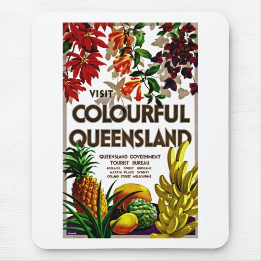 Bezoek Colorful Queensland Muismat (Voorkant)