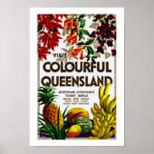 Bezoek Colorful Queensland Poster (Voorkant)