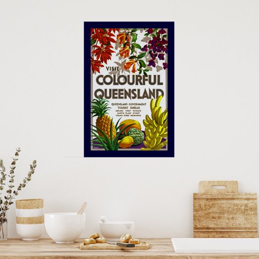 Bezoek Colorful Queensland Poster (Keuken)