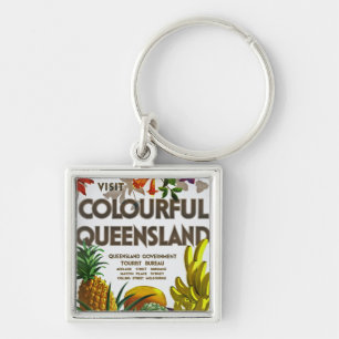 Bezoek Colorful Queensland Sleutelhanger