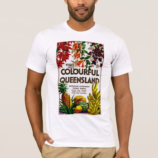 Bezoek Colorful Queensland T-shirt (Voorkant)