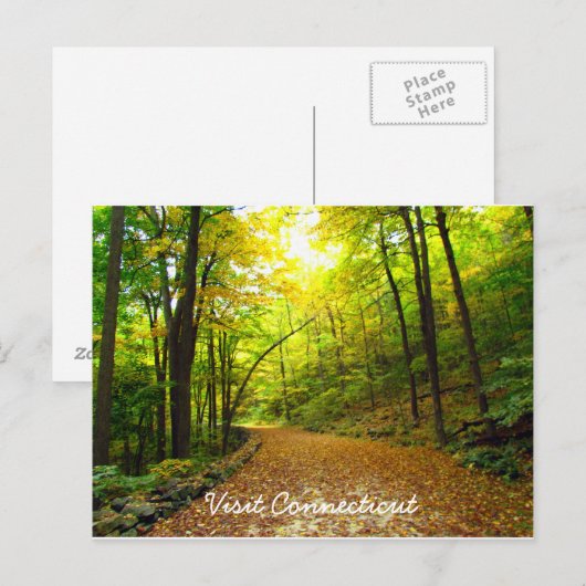 Bezoek Connecticut Briefkaart 2 (Voorkant / Achterkant)