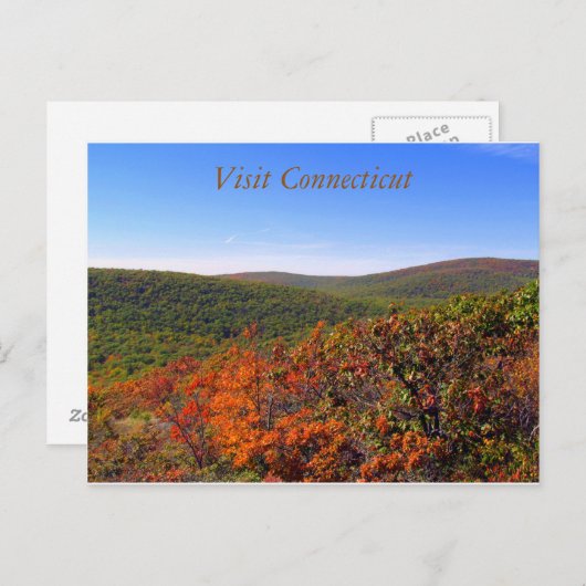 Bezoek Connecticut Briefkaart 2 (Voorkant / Achterkant)