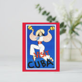 Bezoek Cuba  Briefkaart (Staand voorkant)