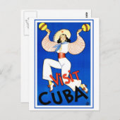 Bezoek Cuba  Briefkaart (Voorkant / Achterkant)