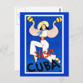 Bezoek Cuba  Briefkaart (Voorkant / Achterkant)