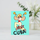Bezoek Cuba  Cubaans-Amerikaanse reizen Briefkaart (Staand voorkant)
