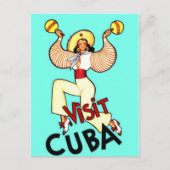 Bezoek Cuba  Cubaans-Amerikaanse reizen Briefkaart (Voorkant)