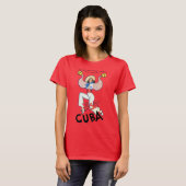 Bezoek Cuba Girl T-shirt (Voorkant volledig)