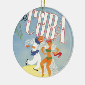 Bezoek Cuba Tiki Fiesta Siesta  Holiday Isle Keramisch Ornament (Links)