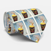 Bezoek Cuba Tiki Fiesta Siesta Holiday Isle Stropdas (Opgerold)