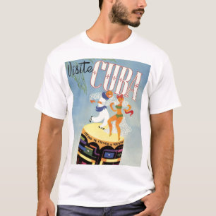 Bezoek Cuba Tiki Fiesta Siesta  Holiday Isle T-shirt