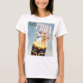 Bezoek Cuba Tiki Fiesta Siesta  Holiday Isle T-shirt (Voorkant)