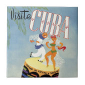 Bezoek Cuba Tiki Fiesta Siesta Holiday Isle Tegeltje (Voorkant)