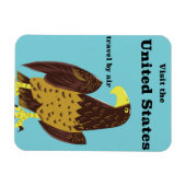 Bezoek de Amerikaanse reisposter Magneet (Horizontaal)