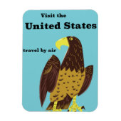 Bezoek de Amerikaanse reisposter Magneet (Verticaal)