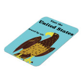 Bezoek de Amerikaanse reisposter Magneet (Linkerzijde)