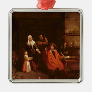 Bezoek de arts metalen ornament