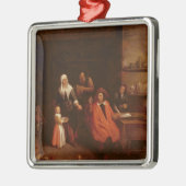 Bezoek de arts metalen ornament (Links)