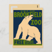 Bezoek de Brookfield Zoo Briefkaart (Voorkant / Achterkant)