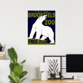  "Bezoek de Brookfield Zoo"het Polaire Beer WPA Poster (Thuiskantoor)