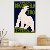 Bezoek de Brookfield Zoo Poster (Keuken)