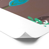 Bezoek de Canada Cartoon-reisposter Poster (Hoek)