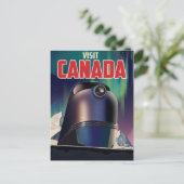 Bezoek de Canadese reisposter Briefkaart (Staand voorkant)