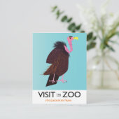 Bezoek de dierentuin briefkaart (Staand voorkant)