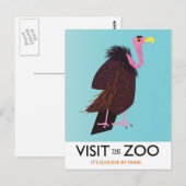 Bezoek de dierentuin briefkaart (Voorkant / Achterkant)