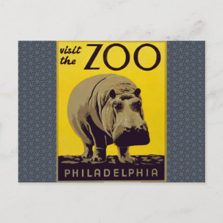 Bezoek de dierentuin! briefkaart