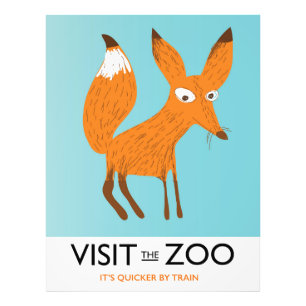 Bezoek de dierentuin - Fox-editie Foto Afdruk