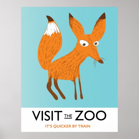 Bezoek de dierentuin - Fox-editie Poster (Voorkant)