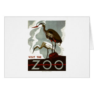 Bezoek de Dierentuin - het Poster van WPA -