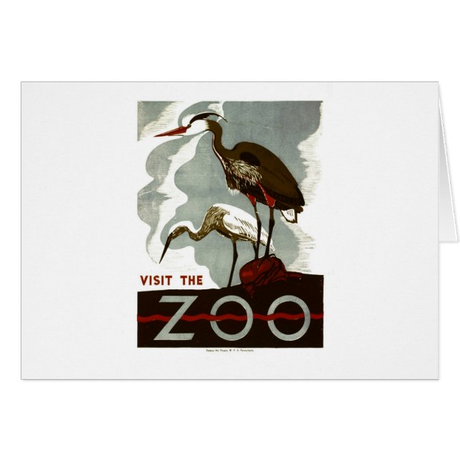 Bezoek de Dierentuin - het Poster van WPA - (Voorkant Horizontaal)