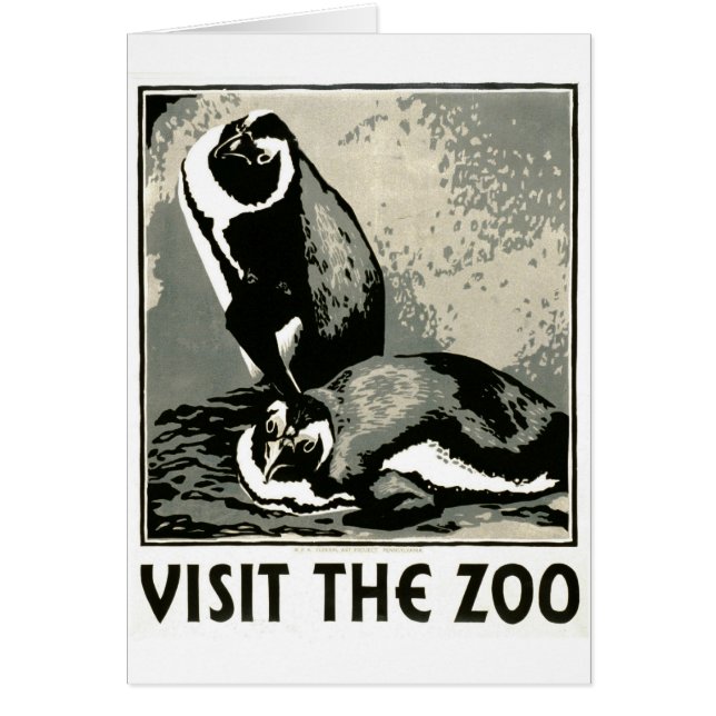 Bezoek de Dierentuin - het Poster van WPA - (Voorkant)