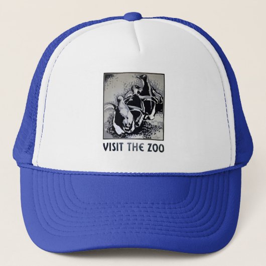 Bezoek de Dierentuin - het Poster van WPA - Trucker Pet (Voorkant)