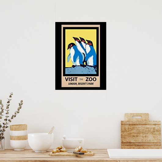 Bezoek de dierentuin, Londen, Regent's Park Poster (Keuken)