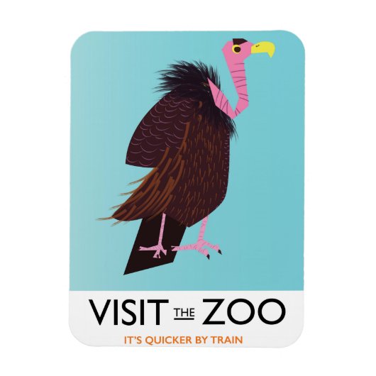 Bezoek de dierentuin magneet (Verticaal)