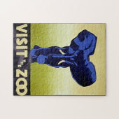 Bezoek de dierentuin - Olifant -  WPA Poster Legpuzzel (Horizontaal)