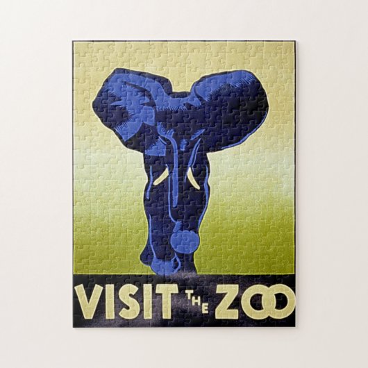 Bezoek de dierentuin - Olifant -  WPA Poster Legpuzzel (Verticaal)