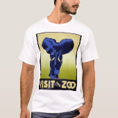 Bezoek de dierentuin - Olifant - WPA Poster T-shirt (Voorkant)