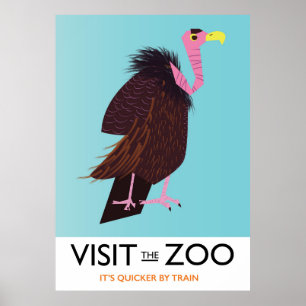 Bezoek de dierentuin poster
