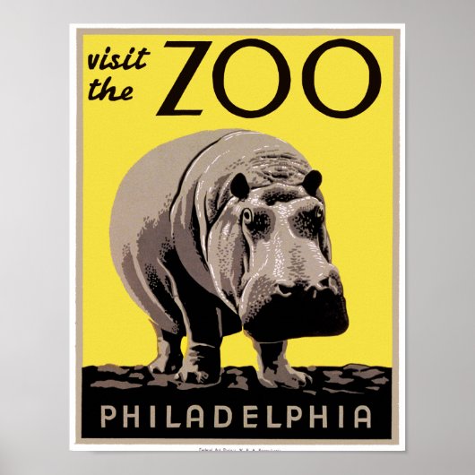 Bezoek de dierentuin poster (Voorkant)
