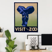 Bezoek de dierentuin poster (Thuiskantoor)