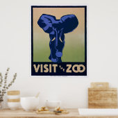 Bezoek de dierentuin poster (Keuken)