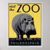 Bezoek de dierentuin -  Poster van de dierentuin (Voorkant)