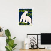 Bezoek de dierentuin van de Brookfield - Polar Bee Poster (Thuiskantoor)
