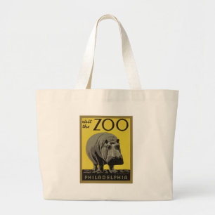 Bezoek de dierentuin van Philadelphia Grote Tote Bag